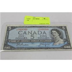 1954 $5 NOTE