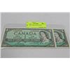 Image 1 : 1954 CONSEC S/N $1 NOTES X2