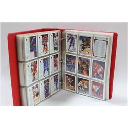 BINDER OF UPPER DECK HOCKEY CARDS 1990-91