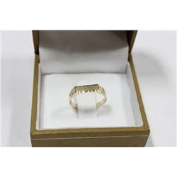 10K GOLD LADIES SIGNET RING