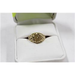 10K GOLD LADIES SIGNET RING