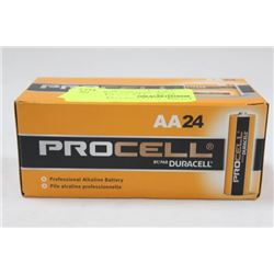 BOX OF 24 DURACELL PROCELL AA BATTERIES
