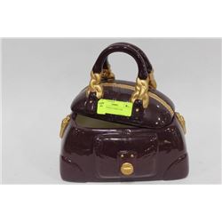 PURPLE PURSE COOKIE JAR