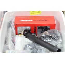 WHITE TUB OF HIGH PERFORMANCE BIKE PARTS