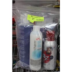 BAG OF SHAMPOOS AND CONDITIONERS AS THEY COME