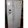 Image 1 : GE 23.1 CU.FT. SIDE-BY-SIDE REFRIGERATOR W/