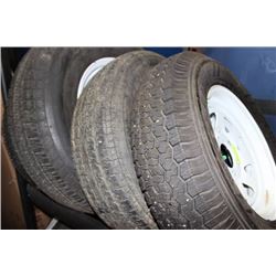 ASST. TRAILER RIMS W TIRES X4