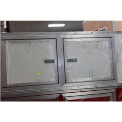 2 DOOR TRAILER CABINET ON CHOICE: WHITE