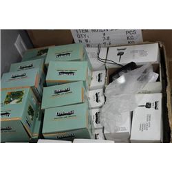 BOX FULL OF DABMAR 12 VOLT OUTDOOR LIGHTING ON