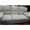 Image 3 : LEATHERETTE SOFA, LOVESEAT & CHAIR, CREAM