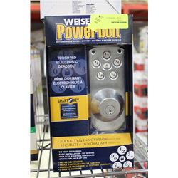 WEISER POWERBOLT TOUCH PAD ELECTRONIC DEADBOLT
