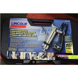 LINCOLN 18 VOLT PROFESSIONAL 2 SP CORDLESS GREASE