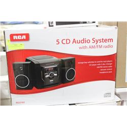RCA 5CD/RADIO AUDIO SYSTEM