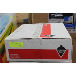 CASE OF 75 TOUGH GUY GARBAGE BAGS