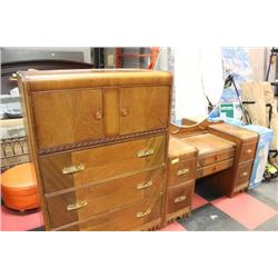 VINTAGE 1940'S 5 PC BEDROOM SUITE