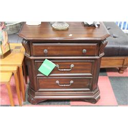 NEW WOOD 3 DRAWER NIGHT STAND