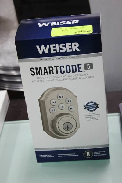 WEISER SMARTCODE 5 TOUCH PAD ELECTRONIC DEADBOLT