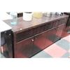 Image 1 : WOOD TONE 4 DOOR 4 DRAWER SIDEBOARD