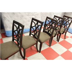 SET OF 5 NEW FABRIC TABLE CHAIRS