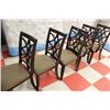 Image 1 : SET OF 5 NEW FABRIC TABLE CHAIRS