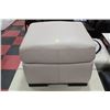 Image 1 : OFF-WHITE LEATHER OTTOMAN