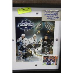 AUTHENTIC AUTOGRAPH FRAMED HOCKEY PICTURE