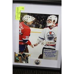 AUTHENTIC AUTOGRAPH FRAMED HOCKEY PICTURE
