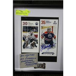 AUTHENTIC AUTOGRAPH FRAMED HOCKEY PICTURE
