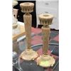 Image 1 : PAIR OF TALL CANDLE PEDESTALS