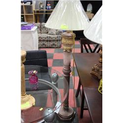 DESIGNER FLOOR LAMP, GOLD LEAF STYLE