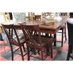 NEW WOOD LIFT TOP STORAGE BAR TABLE