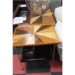 PAIR OF VINTAGE ROLLER TABLES