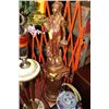 Image 1 : ESTATE COPPER & GOLD TONE LADY STATUE W/ STAND