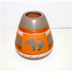 Vintage Native American Navajo Bear Pottery