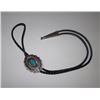 Image 1 : Native American Navajo Nickel Silver Turquoise Bolo