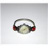 Image 1 : Old Pawn Navajo Sterling Silver Coral Watch Band