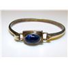 Image 1 : Sterling Silver 925 Lapis Lazuli Bangle Bracelet