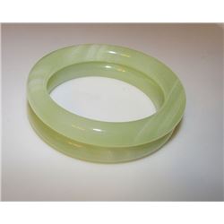 Vintage Yellow Agate Bangle Bracelets. Set of 2