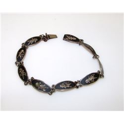 Siam Sterling Silver Niello Dancer Bracelet