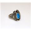 Image 1 : Vintage Sterling Silver Women Turquoise Ring in size 7