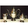 Image 1 : Silver Plated Tea/Coffee Pot, Creamer, and Sugar Bowl