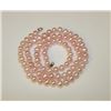 Image 1 : Pink Cultured Pearl Necklace with 10K Gold Clasp