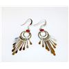 Image 1 : Native American Sterling Silver Coral Earrings