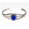 Image 1 : Navajo Sterling Silver Lapis Bracelet