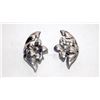 Image 1 : Mexican Taxco Sterling Flower Earrings
