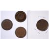 Image 2 : LOT OF ( 4 ) 1873 INDIAN HEAD CENTS,  G-VG
