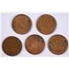 Image 2 : LOT OF ( 5 ) 1909 VDB LINCOLN CENTS, XF/AU