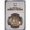 Image 1 : 1887 MORGAN DOLLAR NGC MS-64 COLOR