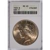 Image 1 : 1923 PEACE SILVER DOLLAR, ANACS MS-63 VAM-11
