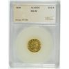 Image 1 : 1836 $2.50 CLASSIC HEAD GOLD SEGS MS-60